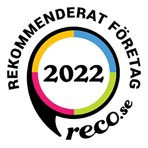 Rekommenderat företag 2022 Reco.se